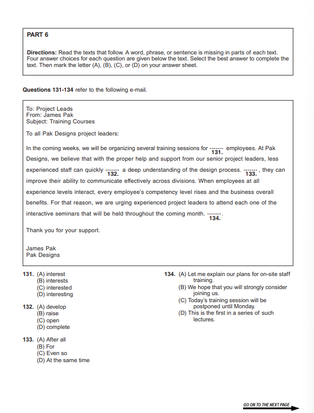 TOEIC Reading 2