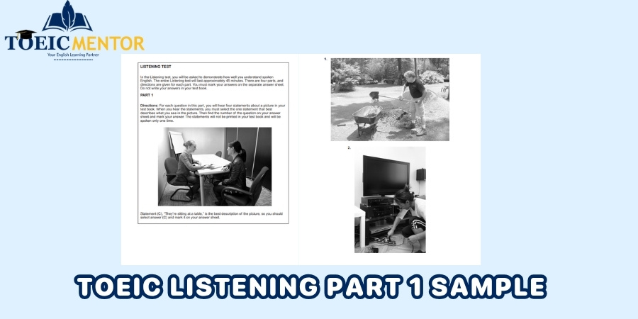 TOEIC Listening Part 1 sample