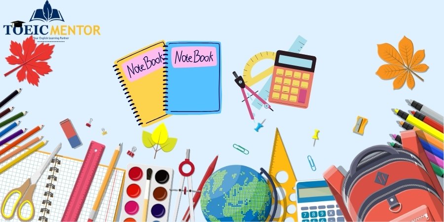 เครื่องเขียนและอุปกรณ์บนโต๊ะ (Stationery & On the Desk)