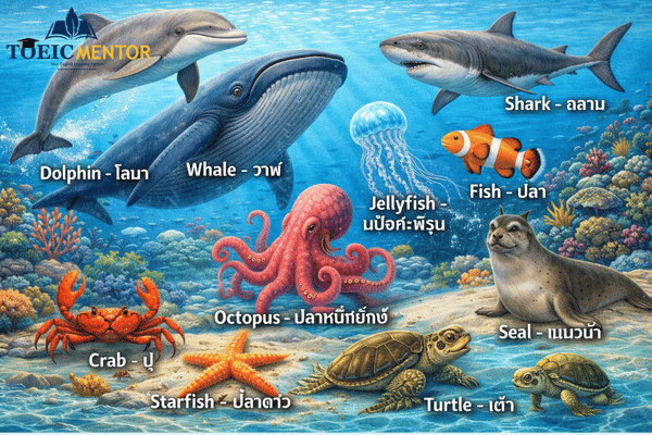 สัตว์น้ำและสิ่งมีชีวิตใต้ทะเล