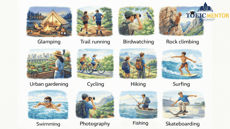 Outdoor Hobbies — งานอดิเรกกลางแจ้ง