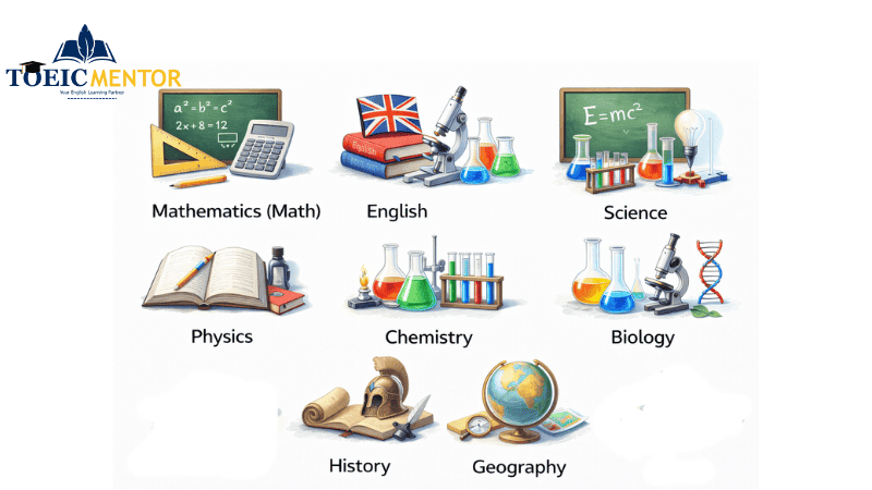 รายชื่อวิชาเรียนภาษาอังกฤษและกิจกรรมนอกหลักสูตร