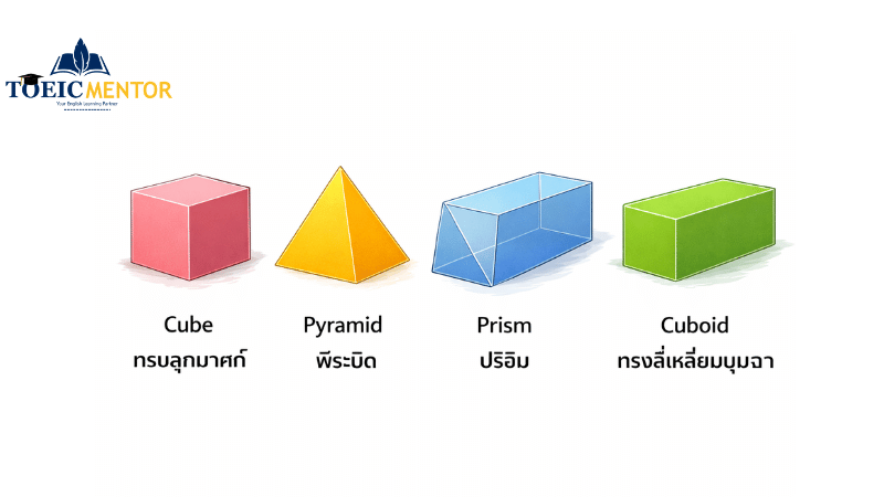 ทรงตัน พีระมิด และปริซึม